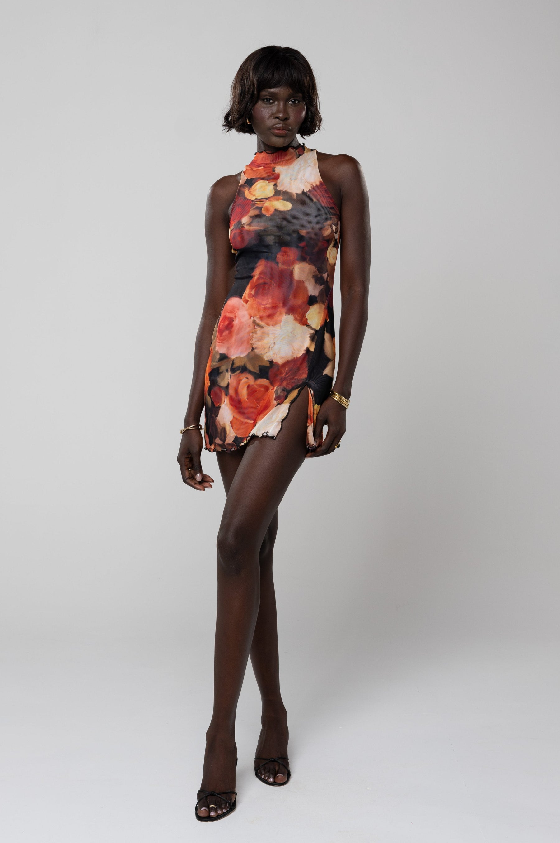 This is an image of Savannah Mini in Muse - RESA featuring a model wearing the dress