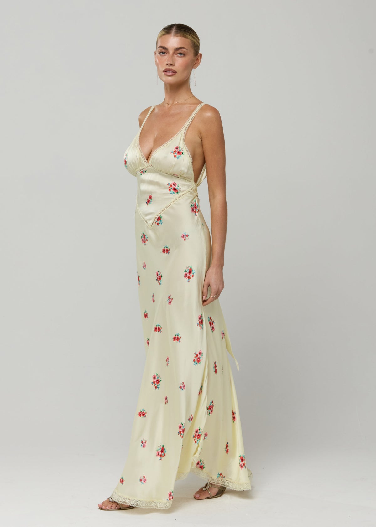 This is an image of Selena Dress in Bliss - RESA featuring a model wearing the dress