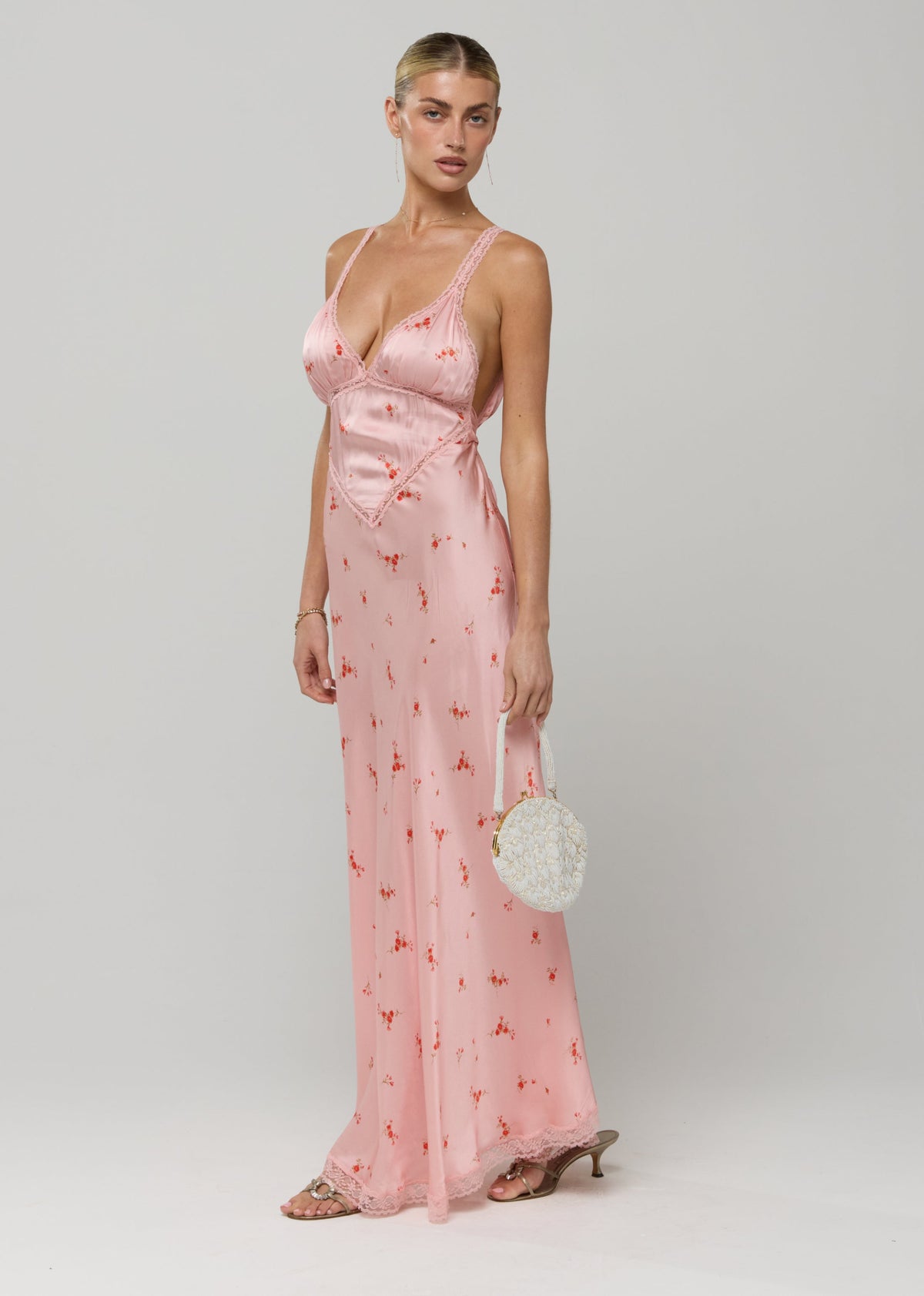 This is an image of Selena Dress in Sweet Pea - RESA featuring a model wearing the dress