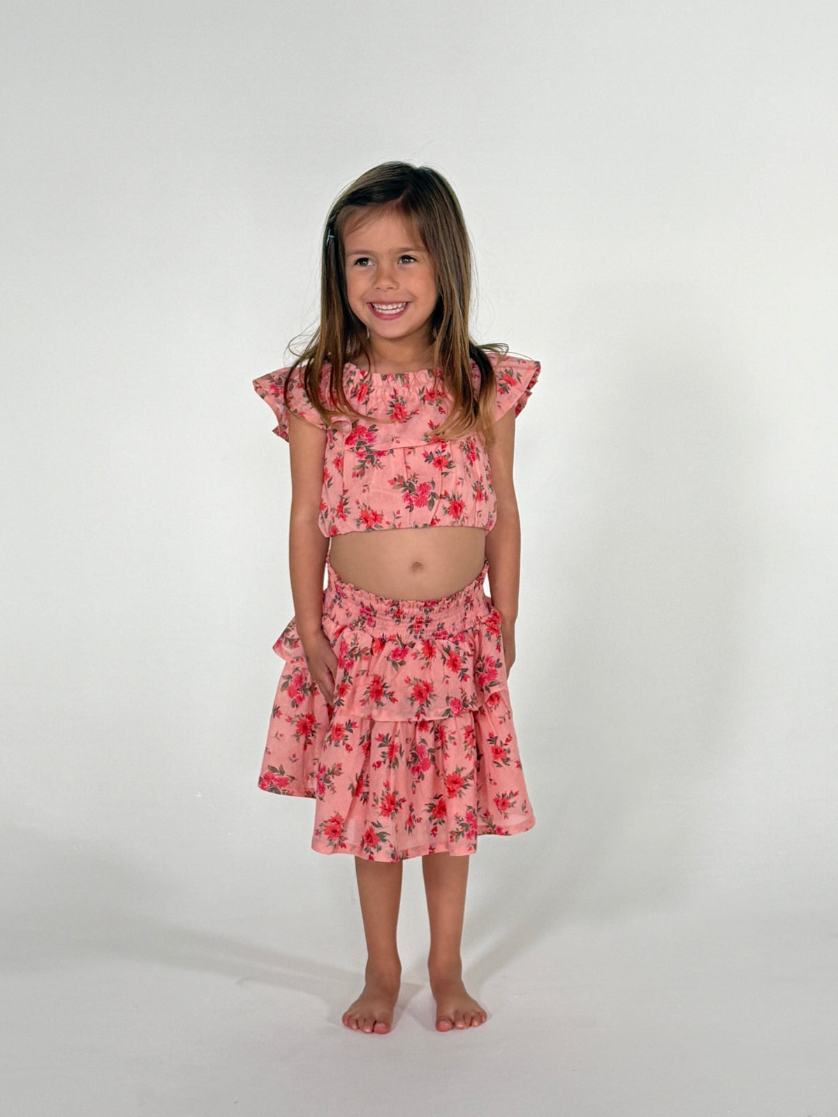 This is an image of Stella Kids Set in Ojai - RESA featuring a model wearing the dress
