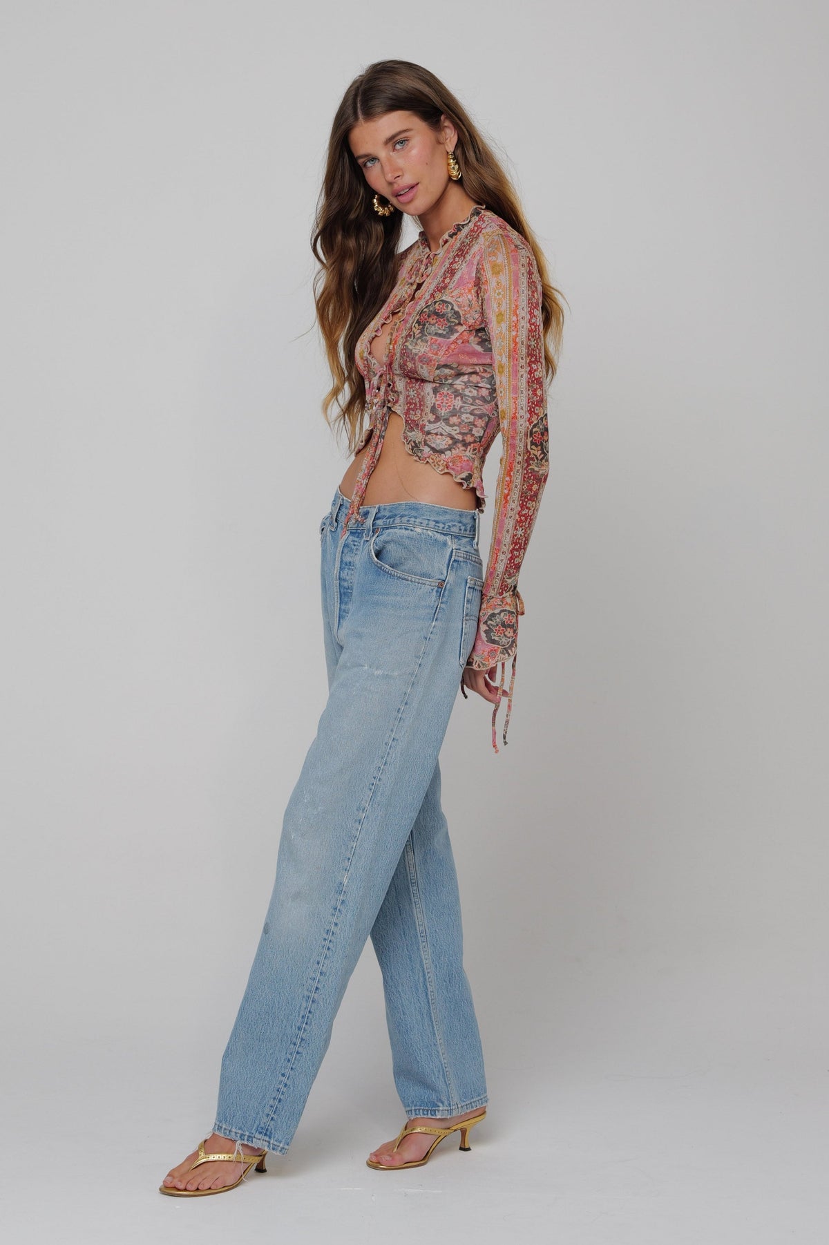 This is an image of Tezza Top in Saloon - RESA featuring a model wearing the dress