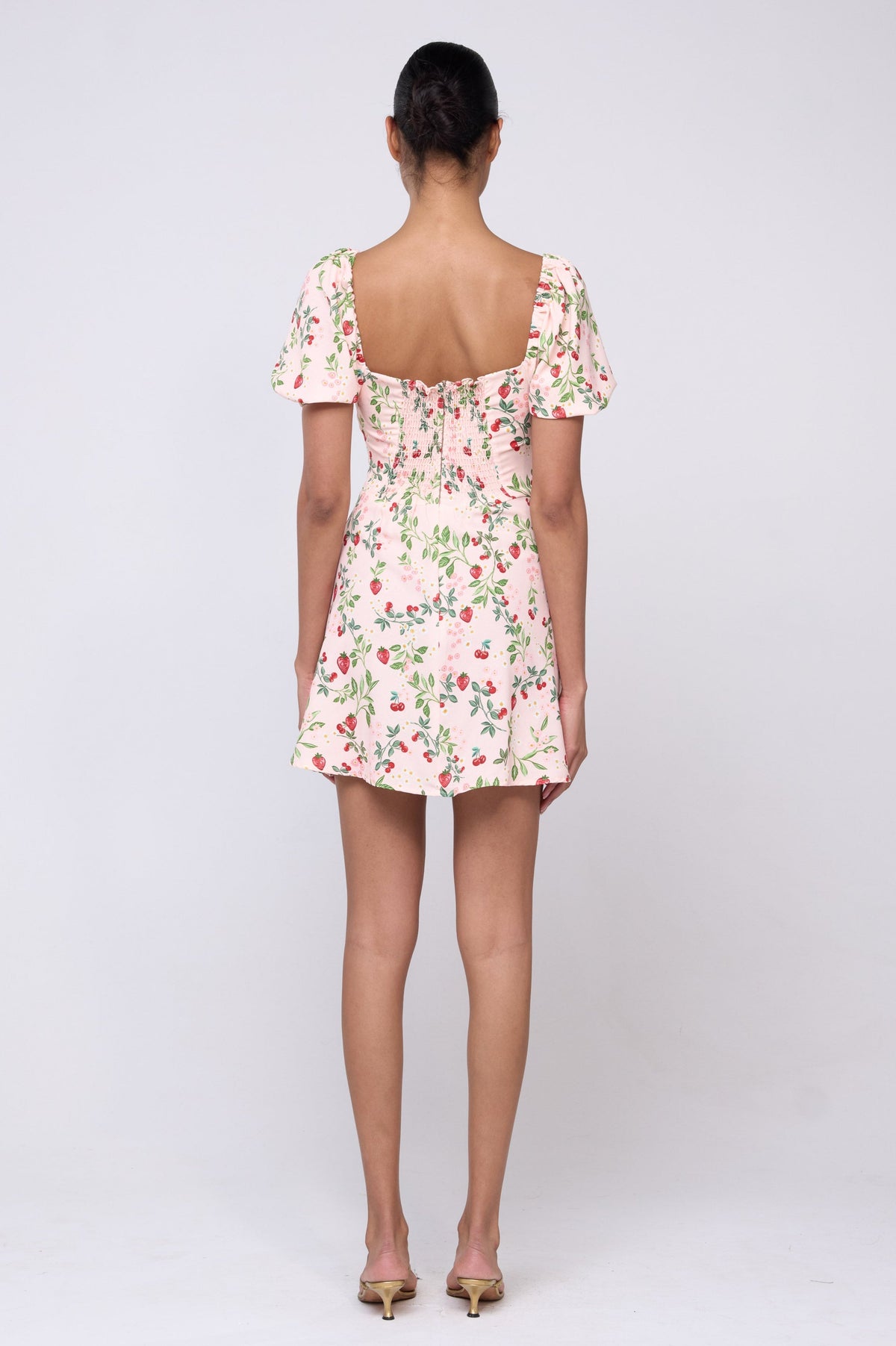 This is an image of Winnie Dress in Cherie - Archive - RESA featuring a model wearing the dress