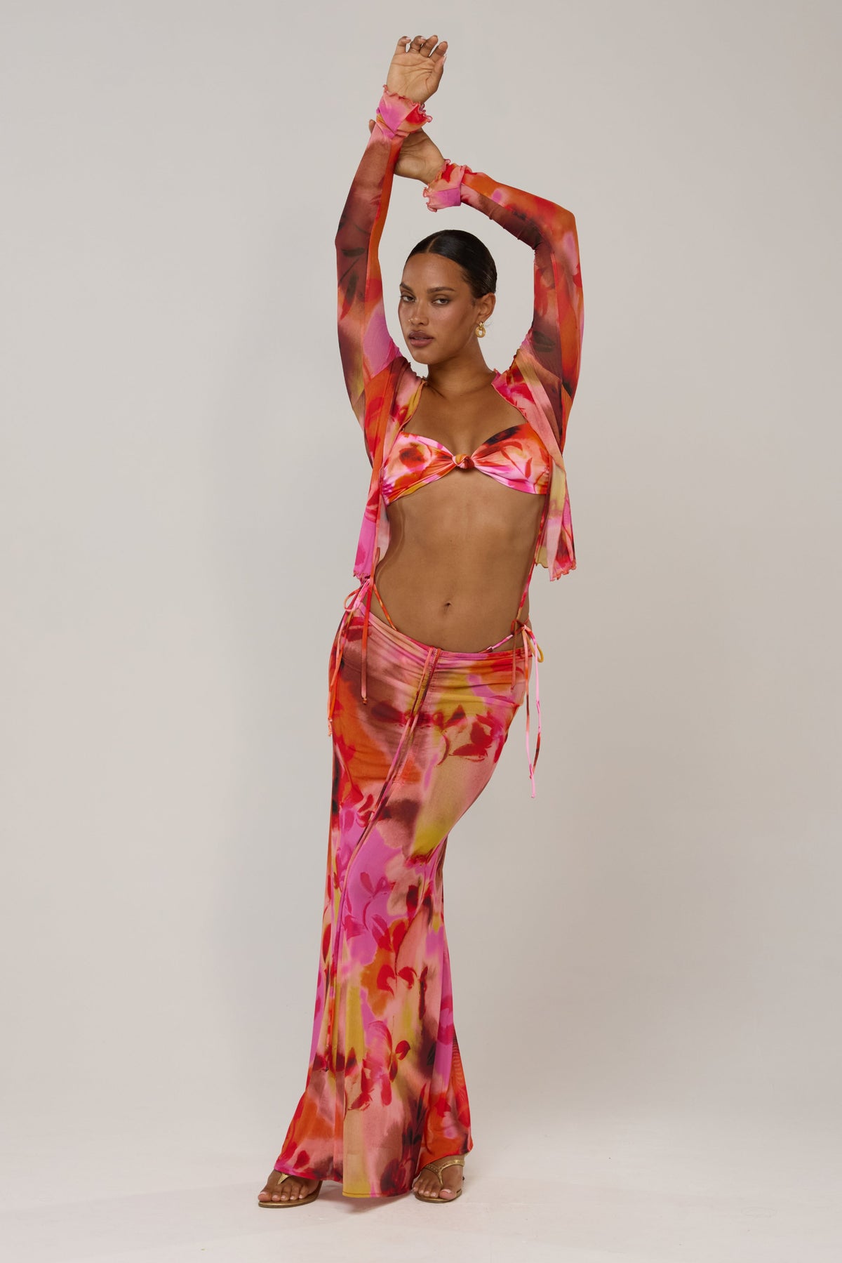 This is an image of Ziggy in Lilikoi - RESA featuring a model wearing the dress