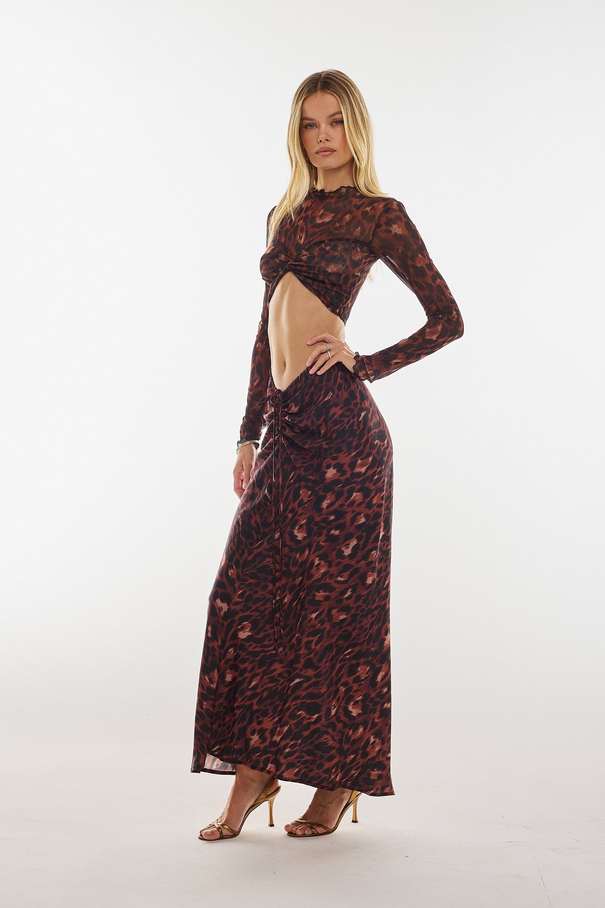 This is an image of Ziggy Skirt in Knox - RESA featuring a model wearing the dress