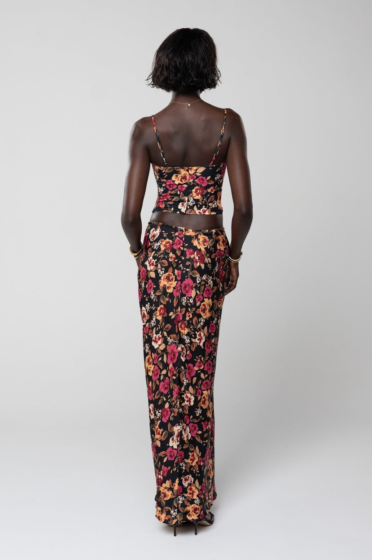 This is an image of Ziggy Skirt in Rosie - RESA featuring a model wearing the dress