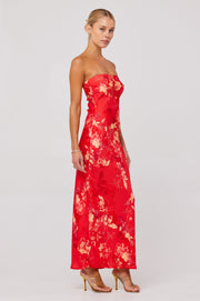 This is an image of Anna Slip in Blossom - RESA featuring a model wearing the dress