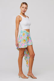 This is an image of Mila Skirt in Canvas - RESA featuring a model wearing the dress